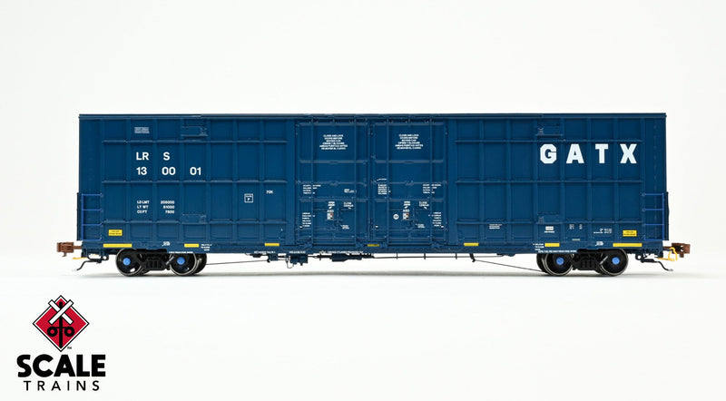 Chargez l'image dans la visionneuse de la galerie, ScaleTrains Rivet Counter HO Trinity 60' 7500 8' Double-Plug-Door High-Cube Boxcar - GATX