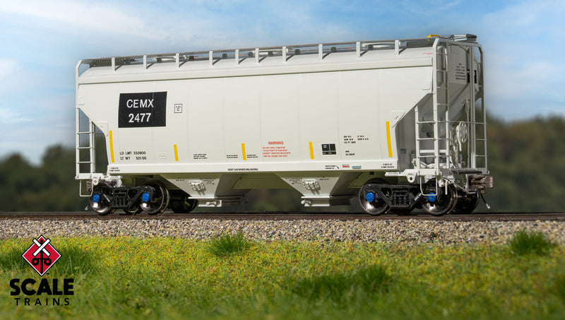 Chargez l'image dans la visionneuse de la galerie, ScaleTrains Rivet Counter HO Gunderson 3250 Covered Hopper - Cemex - CEMX ex-AOK