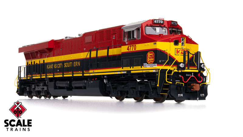 Chargez l'image dans la visionneuse de la galerie, ScaleTrains Rivet Counter HO GE ES44AC w/DCC & Sound - Kansas City Southern / Southern Belle