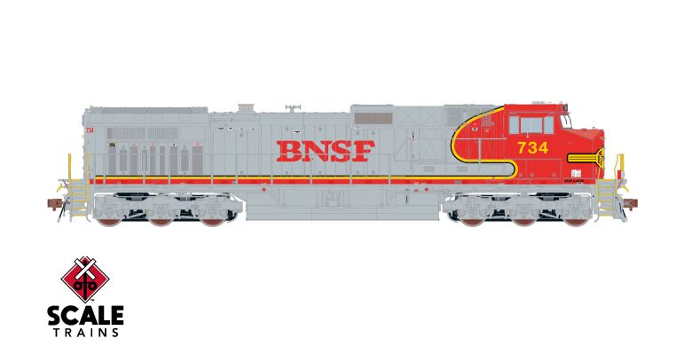 Chargez l'image dans la visionneuse de la galerie, ScaleTrains Rivet Counter HO GE DASH 9-44CW w/DCC & Sound - BNSF/Warbonnet/BNSF Nose Lettering