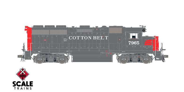 Load image into Gallery viewer, ScaleTrains Rivet Counter HO EMD GP40 Phase Ia3 w/DCC & Sound - Cotton Belt/S&SW (As Rebuilt)