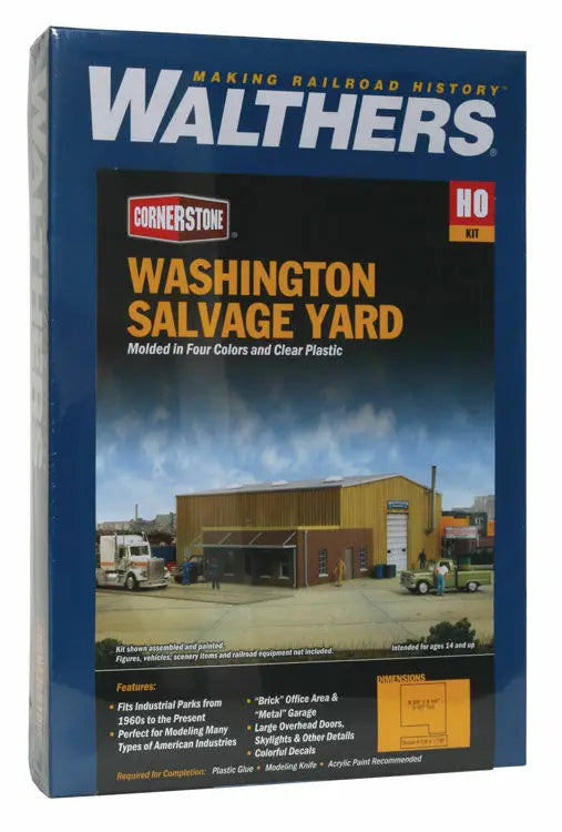 Walthers Cornerstone HO Washington Salvage Yard - Kit