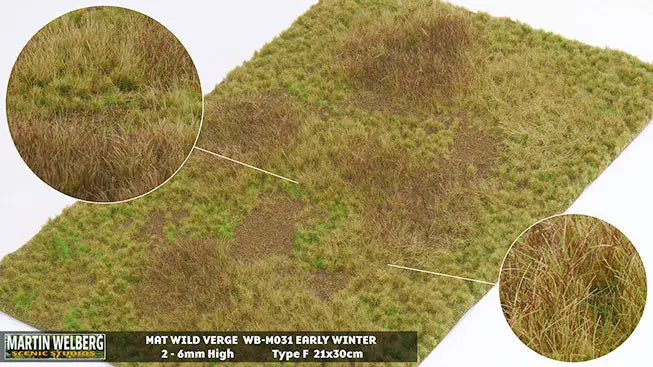 Chargez l'image dans la visionneuse de la galerie, Martin Welberg – Tapis de bordure sauvage (Wild Verge) – Début d'hiver – type F (Early Winter) / Herbe seule (Grass) (440-M031)