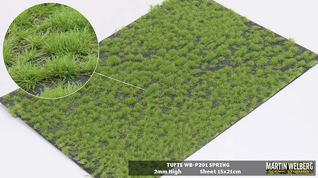 Chargez l'image dans la visionneuse de la galerie, Martin Welberg – Touffes d'herbe (Tufts) – 2 mm / Printemps (Spring) (440-P201)