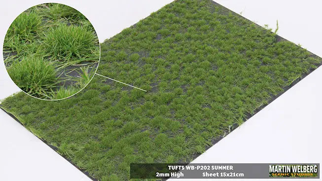 Chargez l'image dans la visionneuse de la galerie, Martin Welberg – Touffes d'herbe (Tufts) – 2 mm / Été (Summer) (440-P202)
