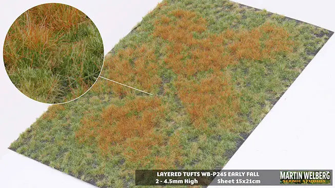 Load image into Gallery viewer, Martin Welberg – Touffes d'herbe étagées (Layered Tufts) – 2-4,5 mm / Début d'automne (Early Fall) (440-P245)