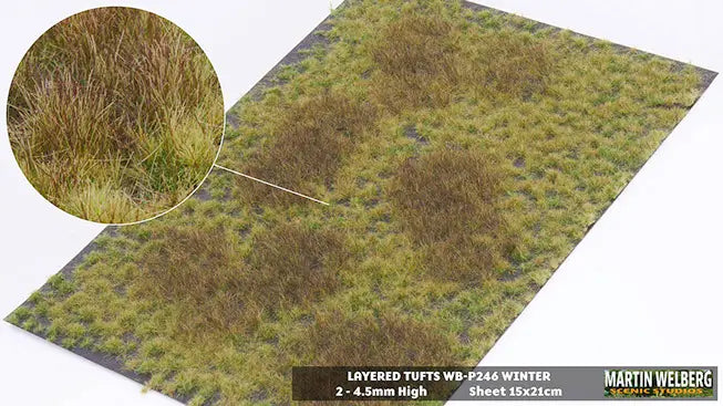 Load image into Gallery viewer, Martin Welberg – Touffes d'herbe étagées (Layered Tufts) – 2-4,5 mm / Hiver (Winter) (440-P246)