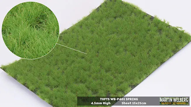 Chargez l'image dans la visionneuse de la galerie, Martin Welberg – Touffes d'herbe (Tufts) – 4,5 mm / Printemps (Spring) (440-P401)