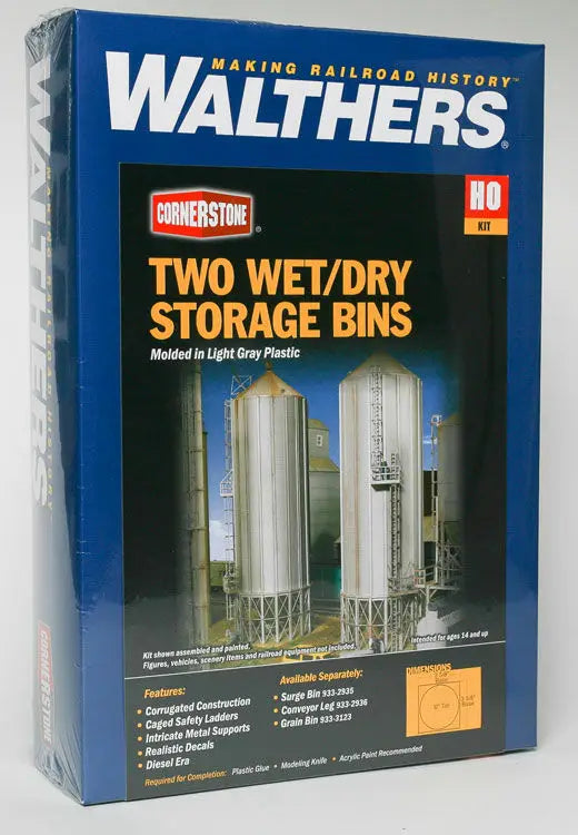 Walthers Cornerstone HO Wet/Dry Storage Bin - Kit pkg(2)