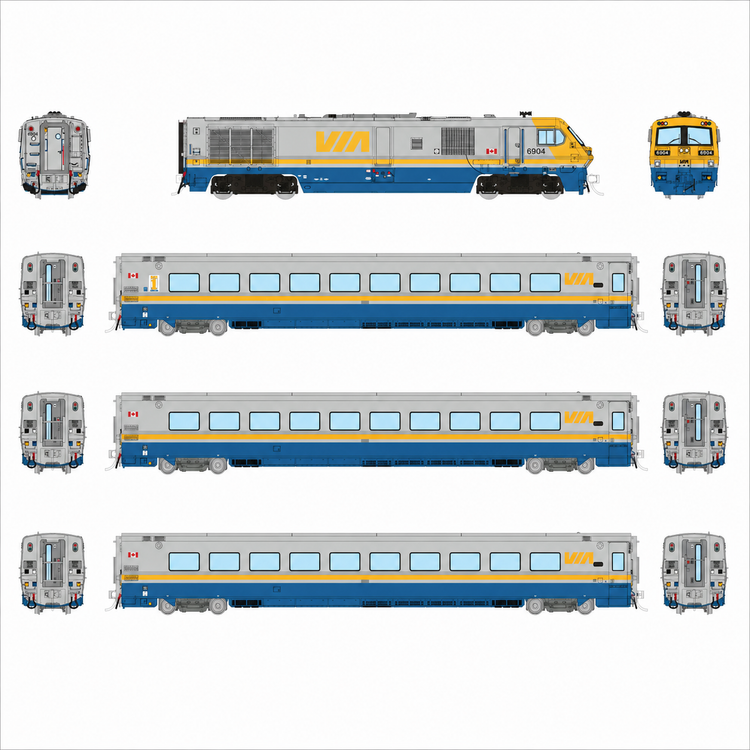 Locomotives et wagons Rapido Trains HO LRC