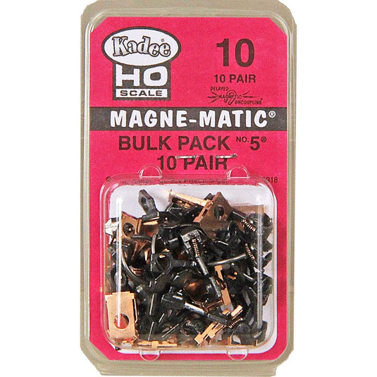 Kadee #10 Bulk Pack No.5 Knuckle Couplers No Draft Gear Boxes 10 Pair
