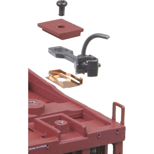 Kadee #22 Metal Coupler Medium 9/32" Overset w/#213 & #232 Draft Gear Box & Talgo Truck Adaptors 2