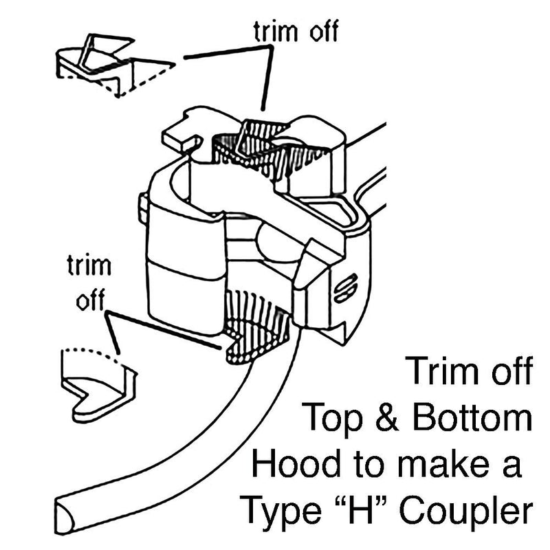 Chargez l'image dans la visionneuse de la galerie, Kadee #118 SF Shelf Metal Coupler Medium (19/64") Centershank - 2 Pair (For passenger loco)
