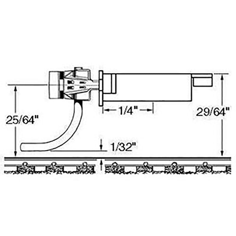 Chargez l'image dans la visionneuse de la galerie, Kadee #178 Whisker Scale Metal Coupler Medium 9/32" Centerset Shank w/#178 Scale Draft Gear Boxes - 2 Pairs
