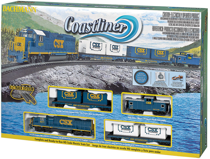 Chargez l'image dans la visionneuse de la galerie, Bachmann HO Coastliner Train Set - CSX Transportation
