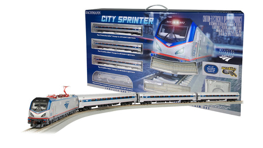 Bachmann HO Amtrak City Sprinter Train Set (DC/DCC Sound Ready)
