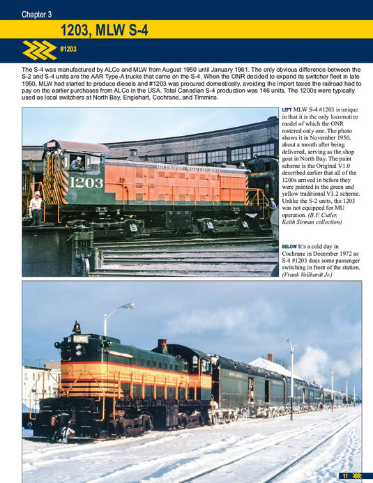 Morning Sun Books - Ontario Northland Power In Color - Hardcover 128 Pages All Color