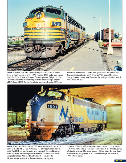 Morning Sun Books - Ontario Northland Power In Color - Hardcover 128 Pages All Color