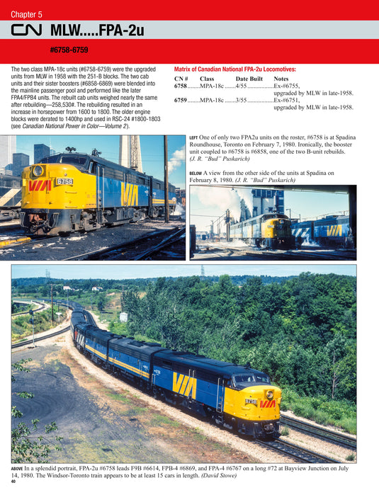 Morning Sun Books - Canadian National Power In Color Vol.3 Covered Wagons (Passenger & Freight) - Hardcover 128 Pages All Color