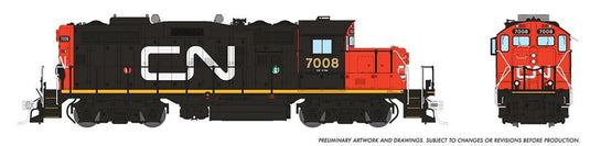 Rapido Trains HO GMD GP-9rm DCC & Son - Canadien National (Wet noodle) :