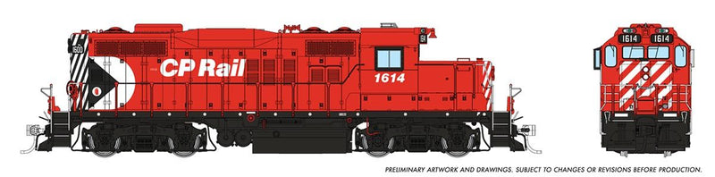 Chargez l&#39;image dans la visionneuse de la galerie, Rapido Trains HO GMD GP-9u w/DCC &amp; Sound - Canadian Pacific (Multimark)
