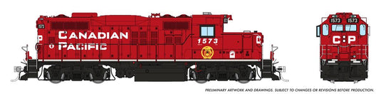 Rapido Trains HO GMD GP-9u w/DCC & Sound - Canadian Pacific (Block w/Beaver)