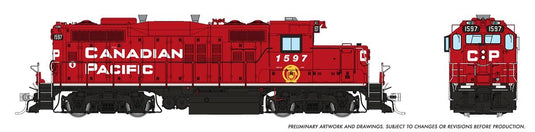 Rapido Trains HO GMD GP-9u w/DCC & Sound - Canadian Pacific (Block w/Beaver)