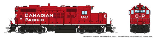 Rapido Trains HO GMD GP-9u w/DCC & Sound - Canadian Pacific (Block w/o Beaver)