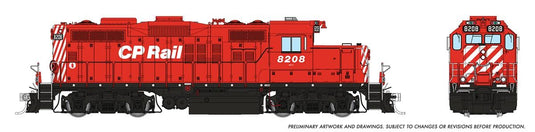 Rapido Trains HO GMD GP-9u w/DCC & Sound - Canadian Pacific (No Multimark)