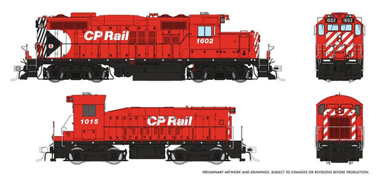 Rapido Trains HO GMD GP-9u + Slug w/DCC & Sound - Canadian Pacific (Multimark)
