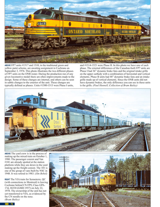 Morning Sun Books - Ontario Northland In Color Volume 2: The Chevron Era - Hardcover 128 Pages All Color