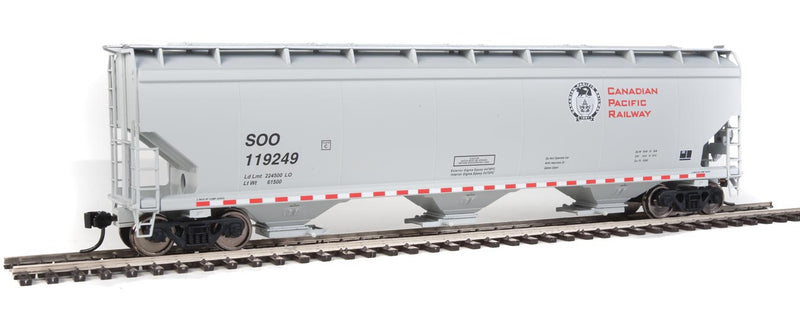 Load image into Gallery viewer, Walthers Mainline 60&#39; NSC 5150 3-Bay Covered Hopper Canadian Pacific SOO
