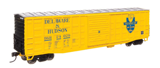 Walthers Mainline HO 50' Waffle Side Boxcar - Delaware & Hudson