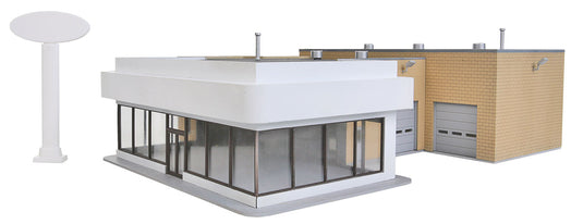 Walthers Cornerstone HO Wayne Bros. Ford Dealership - Kit