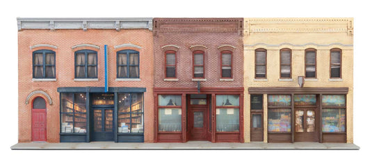 Walthers Cornerstone HO Merchant Row Background Building - Kit