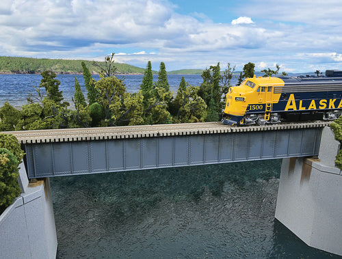 Walthers Cornerstone HO 90' Single Track Deck Girder Bridge - Kit