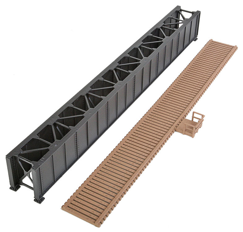 Load image into Gallery viewer, Walthers Cornerstone HO 90&#39; Single Track Deck Girder Bridge - Kit
