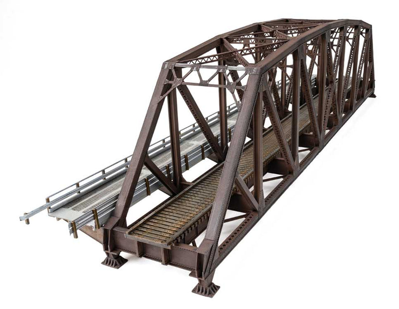 Load image into Gallery viewer, Walthers Cornerstone HO Truss Railroad Bridge with Roadway - Kit
