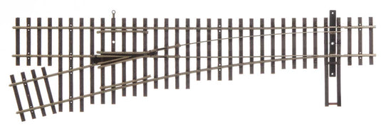 Walthers Tracks HO Code 70 Nickel Silver DCC Friendly Number 4 Turnout - Left Hand
