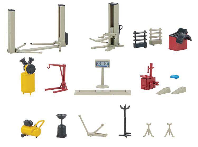 Load image into Gallery viewer, Walthers SceneMaster HO Garage Detail - Kit #2 - 20pcs
