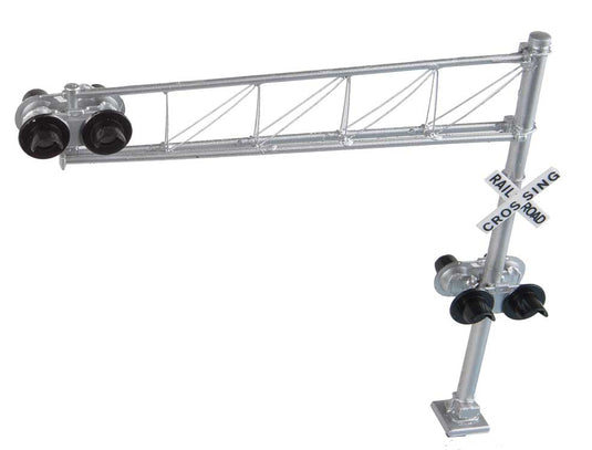 Walthers SceneMaster HO Post-1960s Cantilever Grade Crossing Signal - Single-Lane