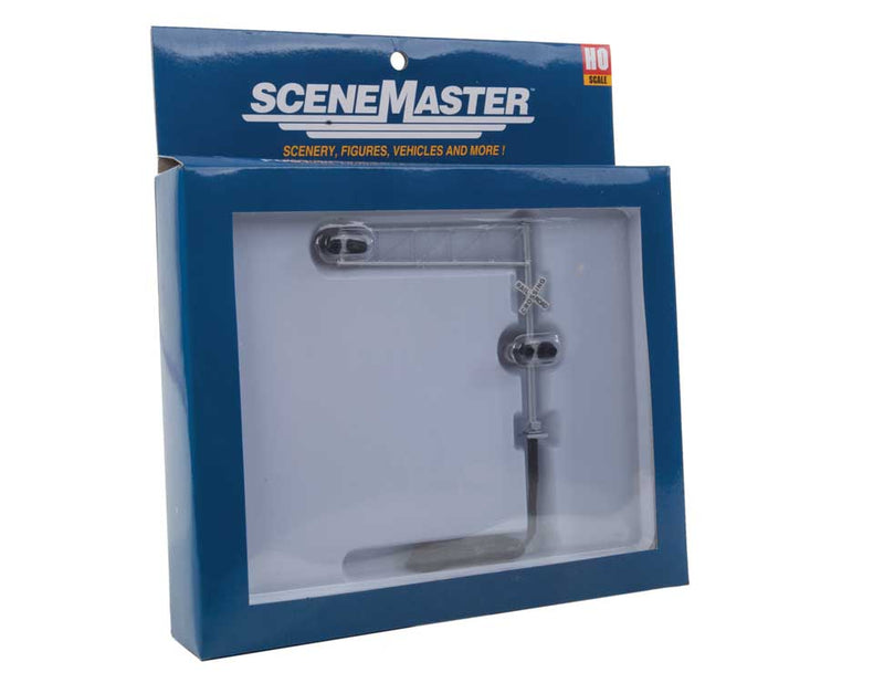 Load image into Gallery viewer, Walthers SceneMaster HO Post-1960s Cantilever Grade Crossing Signal - Single-Lane
