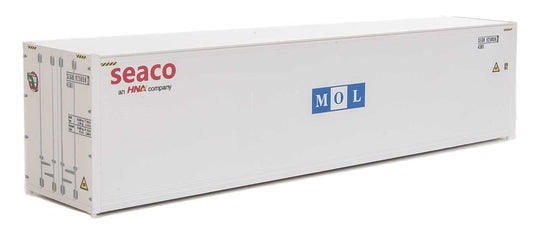 Walthers SceneMaster HO 40' Hi-Cube Smooth-Side Reefer Container -Mitsui Overseas Lines - SEACO/MOL