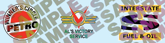 Walthers SceneMaster HO International 7600 Tank Truck w/Trailer - Al's Victory Service, Interstate Oil & Winner's Circle decal