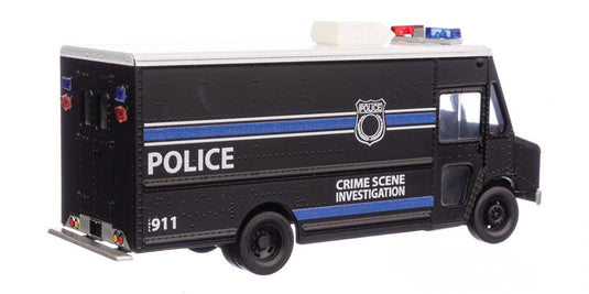 Walthers SceneMaster HO Morgan Olson Route Star Van - Police CSI