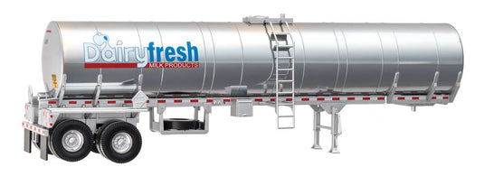 Walthers Cornerstone HO Food Grade Tank Trailer - Dairy Fresh Milk Products