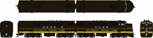 Rapido HO EMD FT A+B Atlantic Coast Line (noir et jaune)