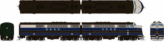 Rapido HO EMD FT A+B Baltimore & Ohio (bleu, gris et noir)