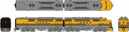 Rapido HO EMD FT A+B Denver & Rio Grande Western (livrée Prospector)