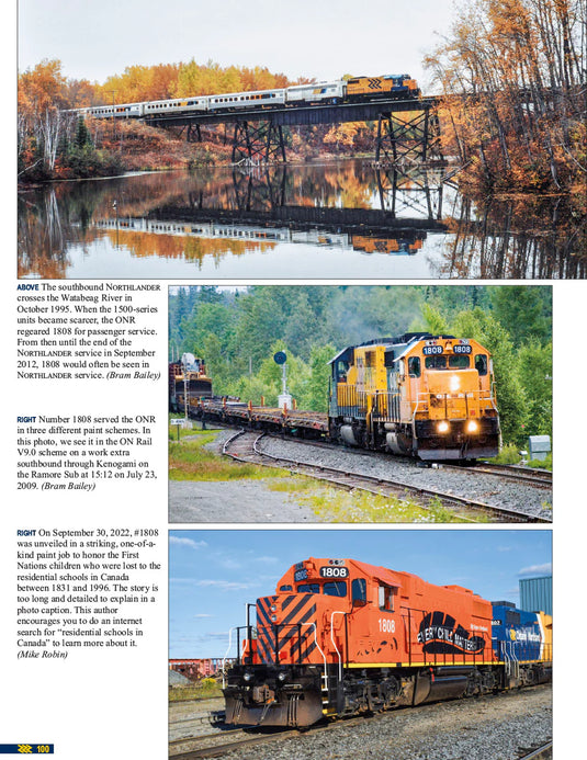 Morning Sun Books - Ontario Northland Power In Color - Hardcover 128 Pages All Color